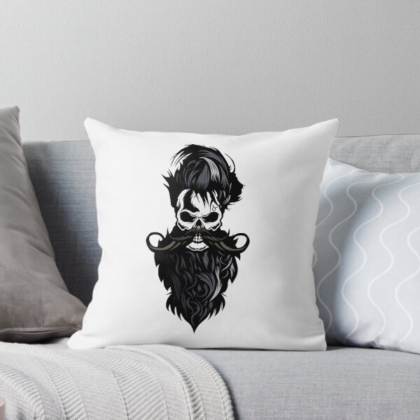 Item preview,  Skull with Beard Sticker  designed and sold by Didou  Design.