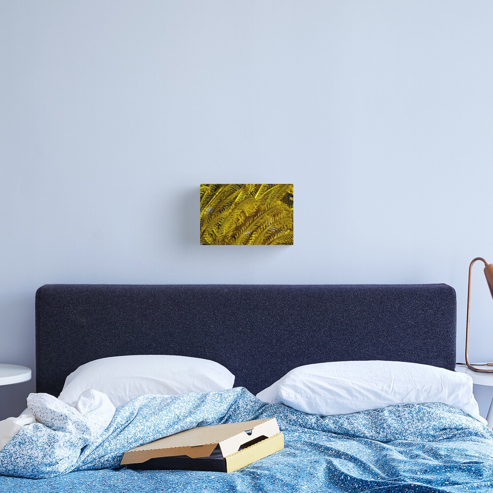 Yellow feathers Canvas Print