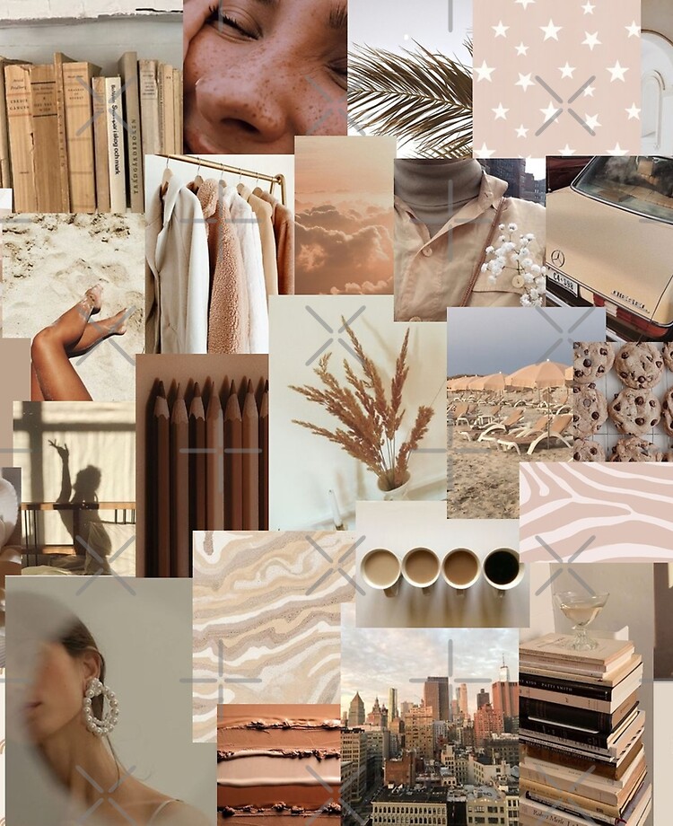 90 Wall Collage Kit Photos Boujee Rose Gold Tones Aesthetic 