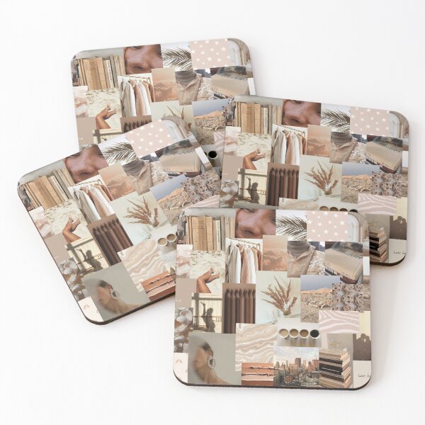 Item preview, tan aesthetic collage designed and sold by morgananjos.