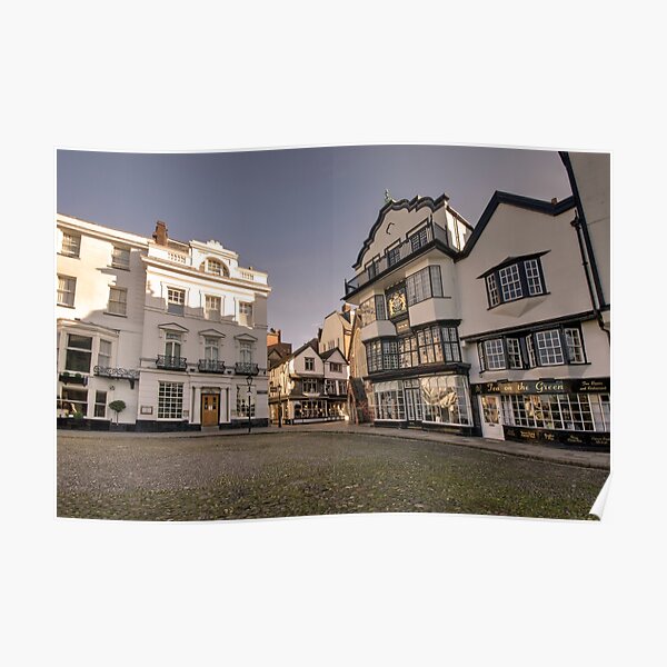 "Cathedral Yard Exeter " Poster for Sale by hawkie Redbubble