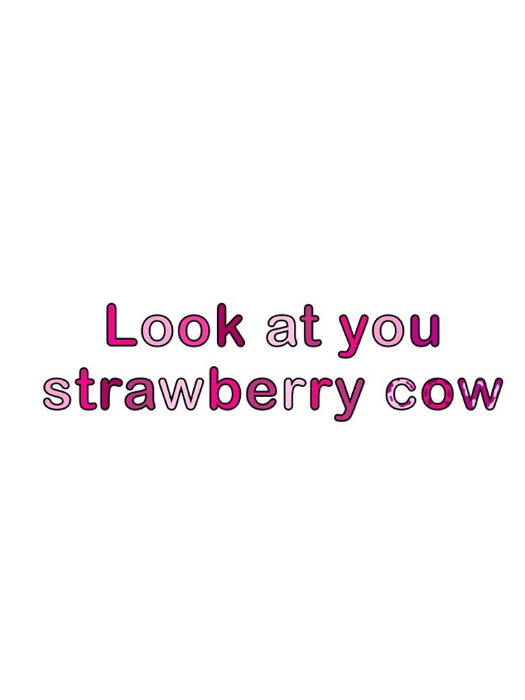 "Strawberry cow lyrics" iPhone Case & Cover by QueenBeeTay Redbubble