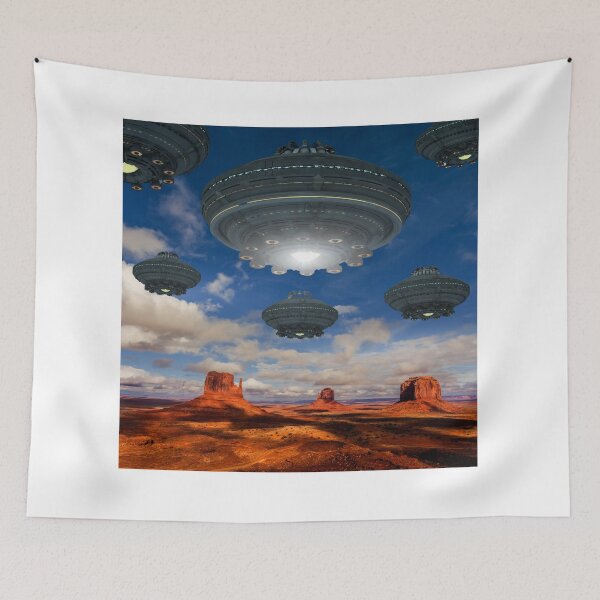 Item preview, Alien Swarm Over Desert!  Take Cover designed and sold by mydesignsbylar.