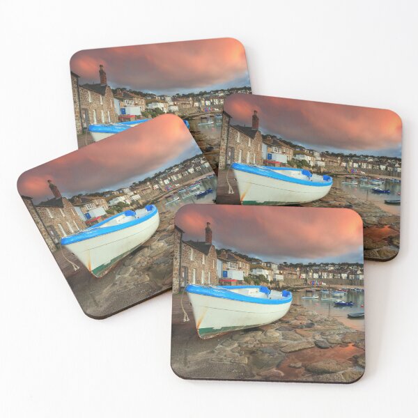 Item preview, Mousehole Harbour at sunrise designed and sold by bitm2007.