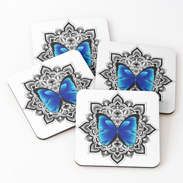 Item preview, Butterfly Mandala Tattoo Design designed and sold by HelenaMorpho.