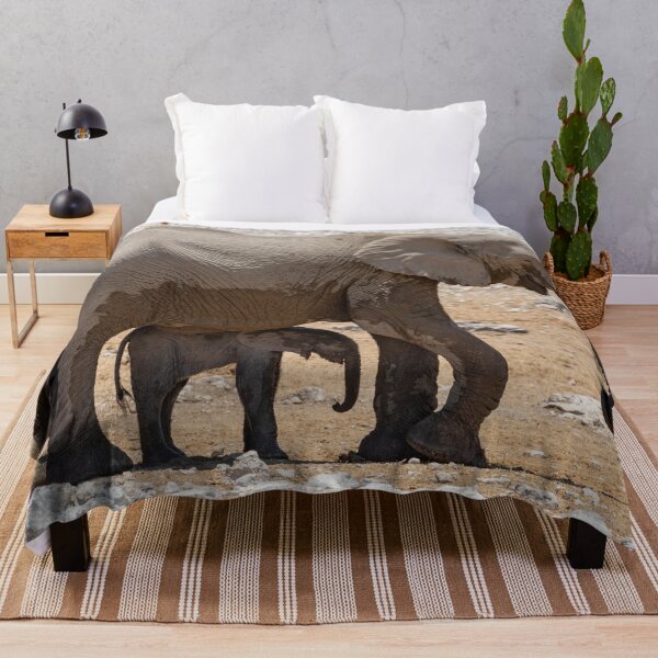 Item preview, African Elephant Mother and Baby designed and sold by AnthonyZed.