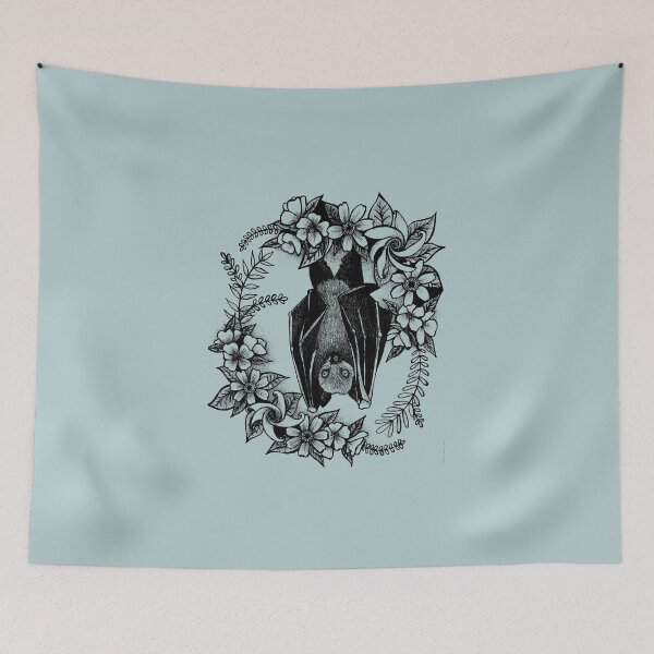 Item preview, Bat and Flowers designed and sold by Shinycraft.