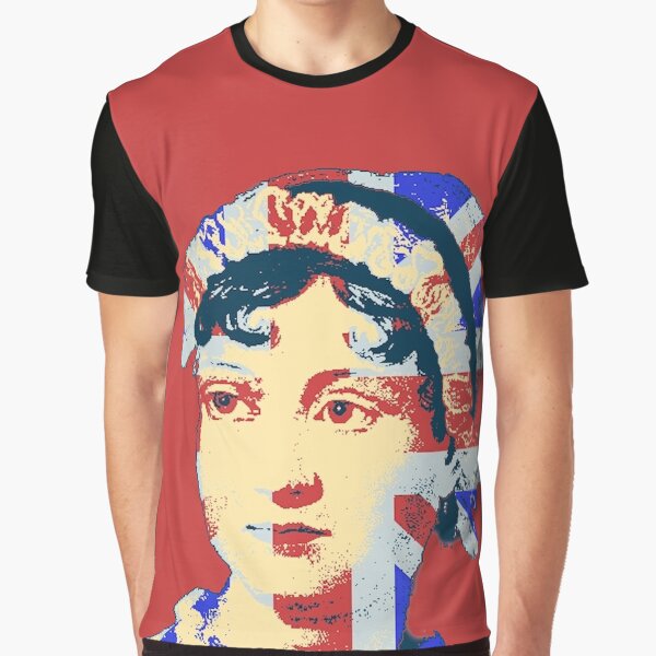 Item preview, Jane Austen Union Jack British Flag designed and sold by fairchildart.