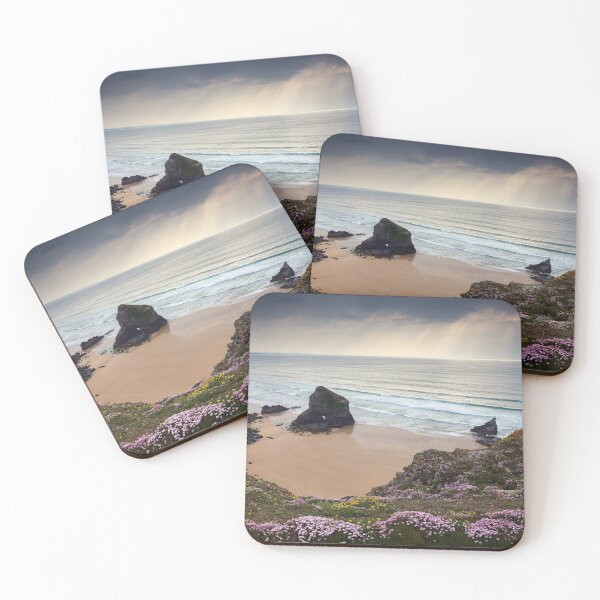 Item preview, Shafts of light over the Bedruthan Steps designed and sold by bitm2007.