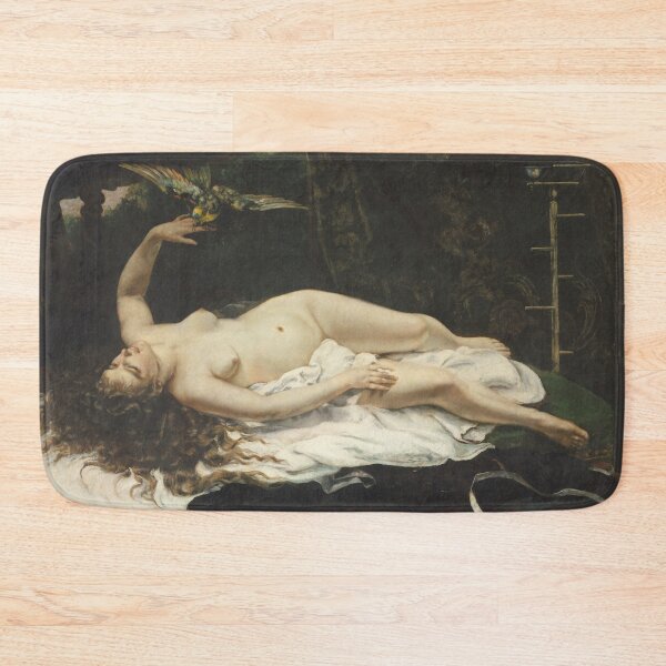 Item preview, Gustave Courbet - Woman With A Parrot 1866 designed and sold by artcenter.