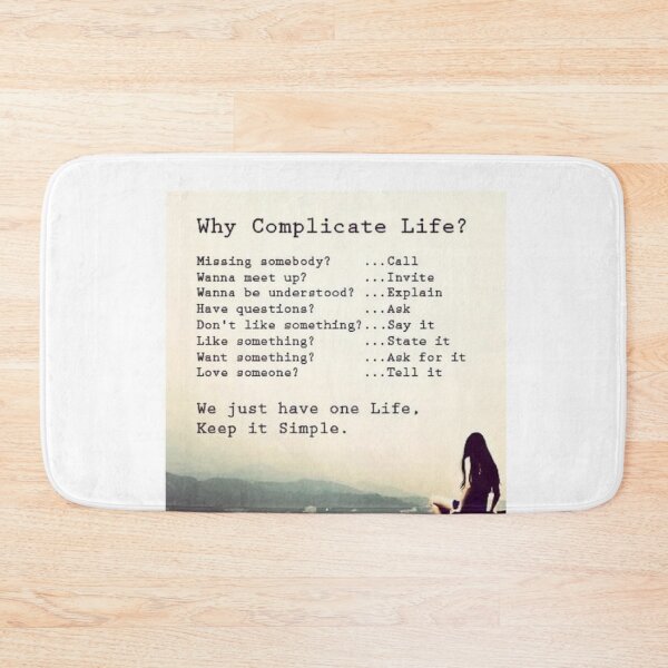 Item preview, Why complicate life? designed and sold by kamikrison.
