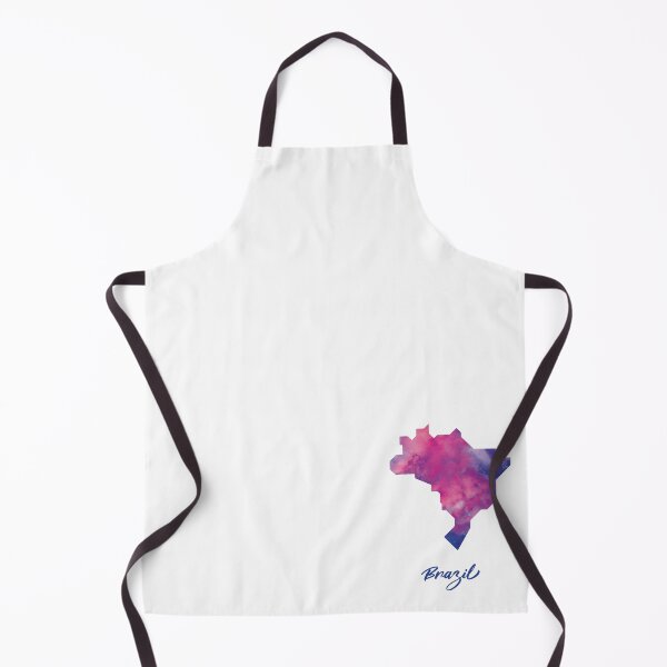 Item preview, Brazil Map in Watercolor (Purple, Blue and Pink) designed and sold by Geometricshow.