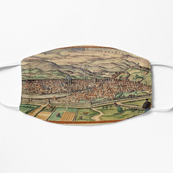 Map Of Florence 1572 Flat Mask