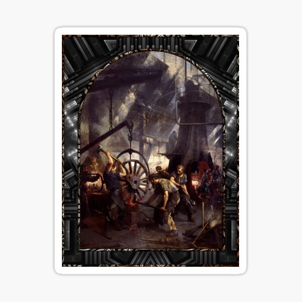 Pegatina «Gemäldezyklus Lebensgeschichte Einer Lokomotive por Paul