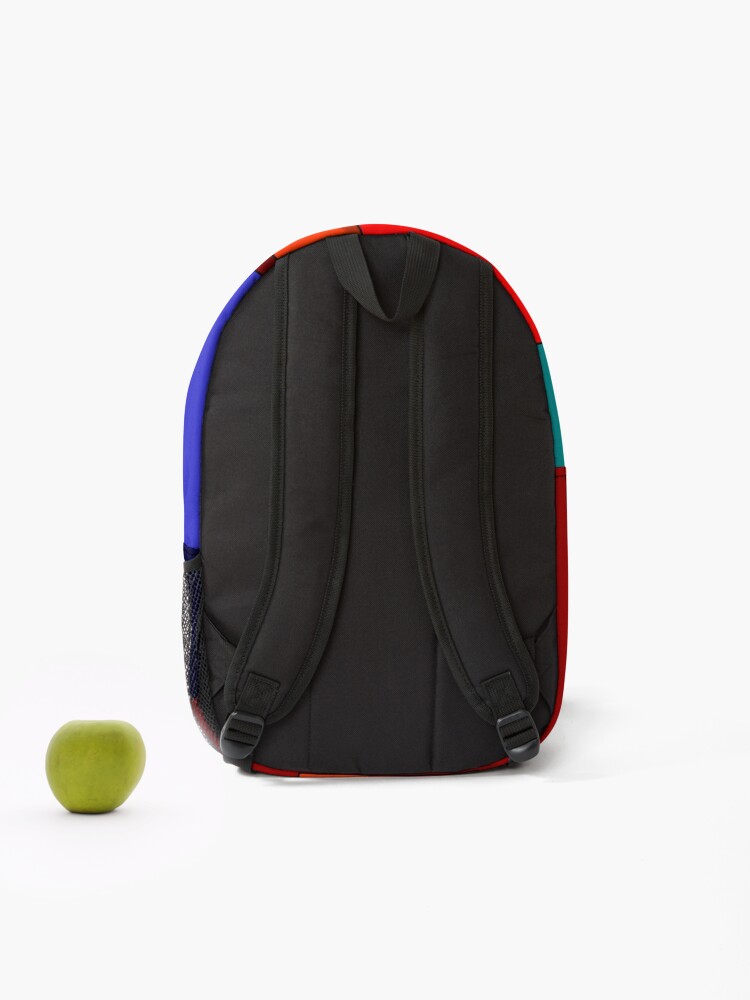 Thumbnail 2 of 3, Backpack, Color Bars #7 designed and sold by rontrickett.