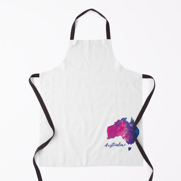 Item preview, Australia Map in Watercolor (Purple, Blue and Pink) designed and sold by Geometricshow.