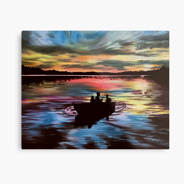 A Day of Fishing Metal Print