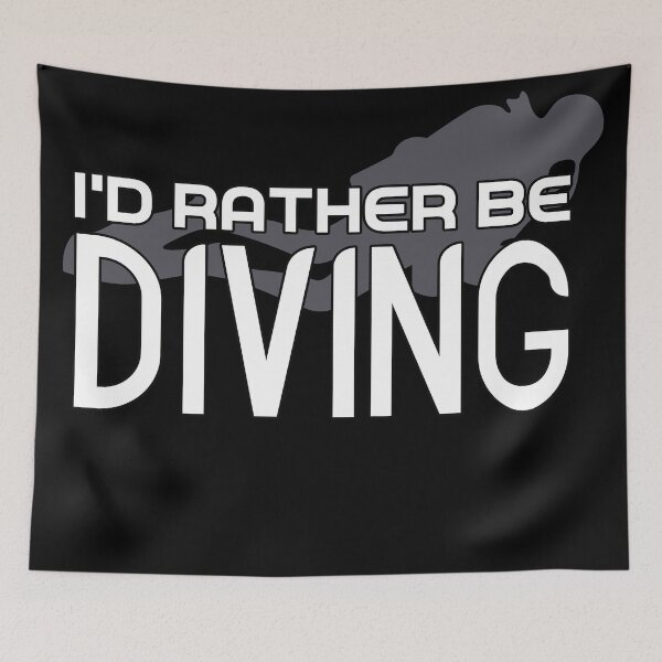 Item preview, I'd Rather Be Diving designed and sold by RobomShop.