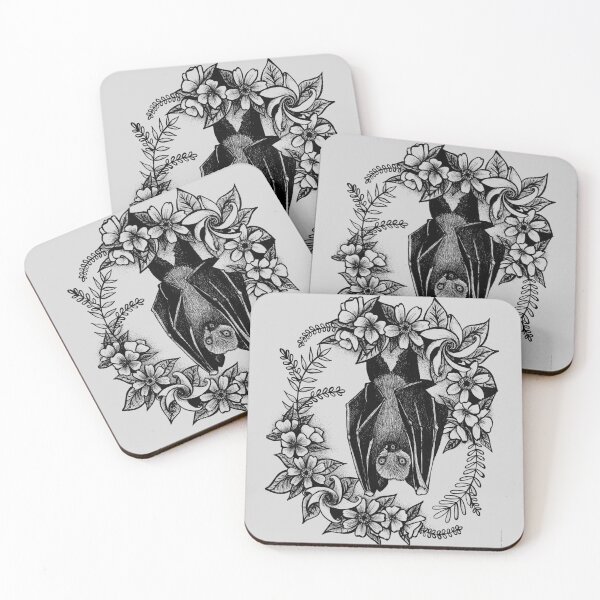 Item preview, Bat and Flowers designed and sold by Shinycraft.