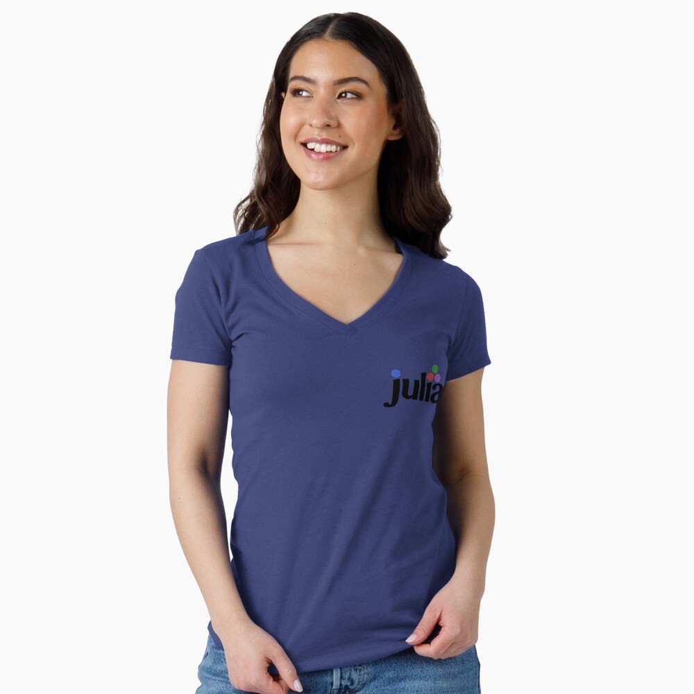 Item preview, Fitted V-Neck T-Shirt designed and sold by JuliaLanguage.