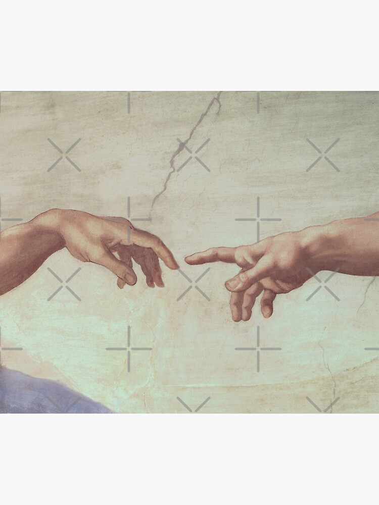 Mug isotherme « Mains de Dieu et Adam de la création d'Adam », par