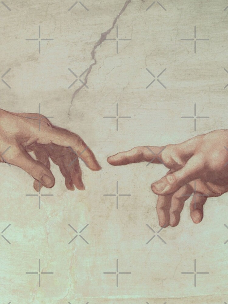 Coque iPhone « Mains de Dieu et Adam de la création d'Adam », par