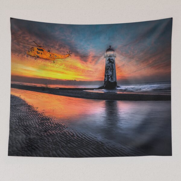 Item preview, Lighthouse Sunset Rescue designed and sold by AJEvans.