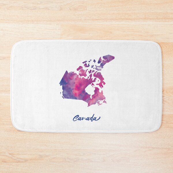 Item preview, Canada Map in Watercolor (Purple, Blue and Pink) designed and sold by Geometricshow.