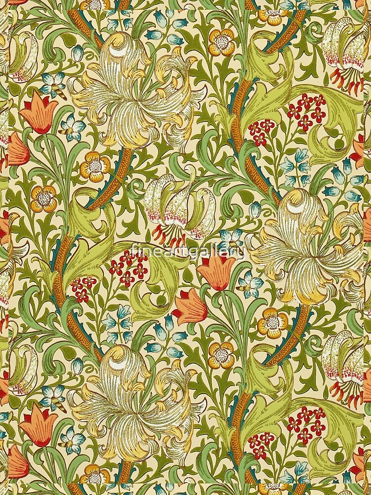 Artwork view, William Morris Golden Lily designed and sold by fineartgallery