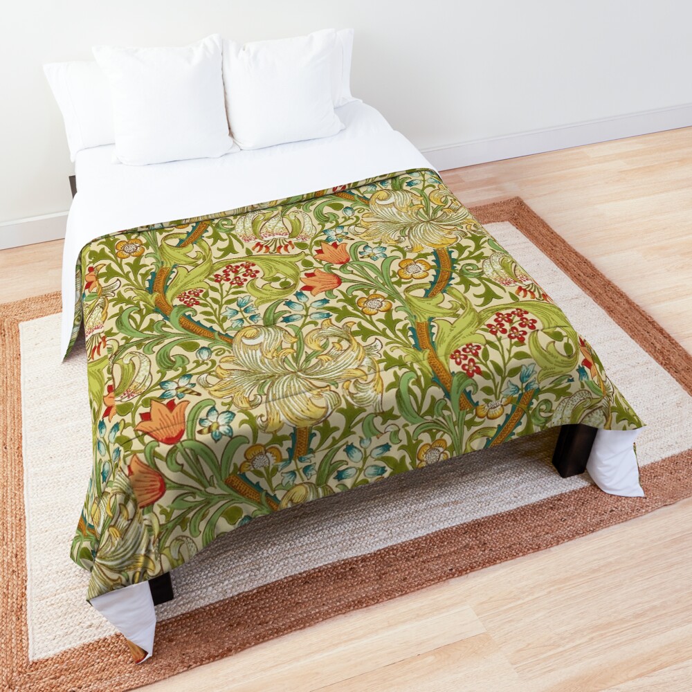 William Morris Golden Lily Comforter