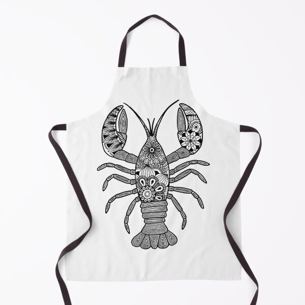 Item preview, Lobster (black and white, vertical) designed and sold by Calen Picard-Carroll.