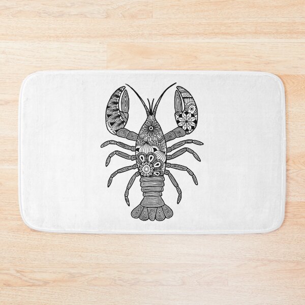 Item preview, Lobster (black and white, vertical) designed and sold by Calen  Picard-Carroll.