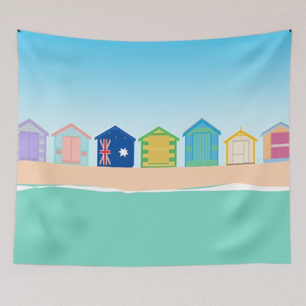Item preview, Brighton Beach Bathing Boxes, Melbourne, Australia designed and sold by Lyman Creative Co..