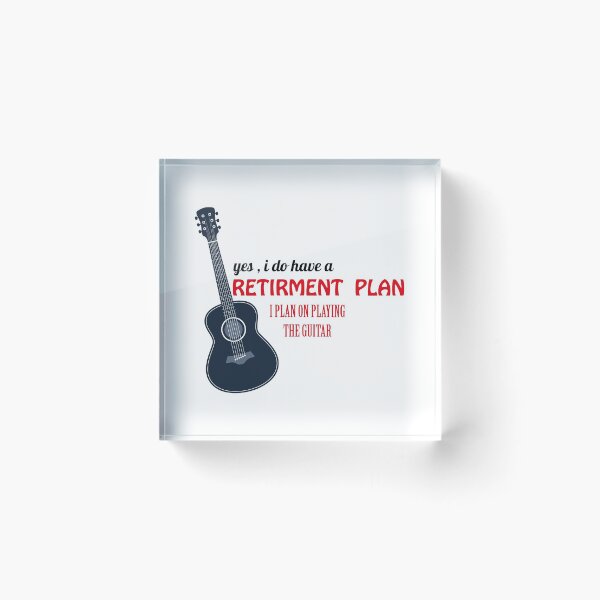 Item preview,  My Retirement Plan Guitar designed and sold by bkjournaly2020.