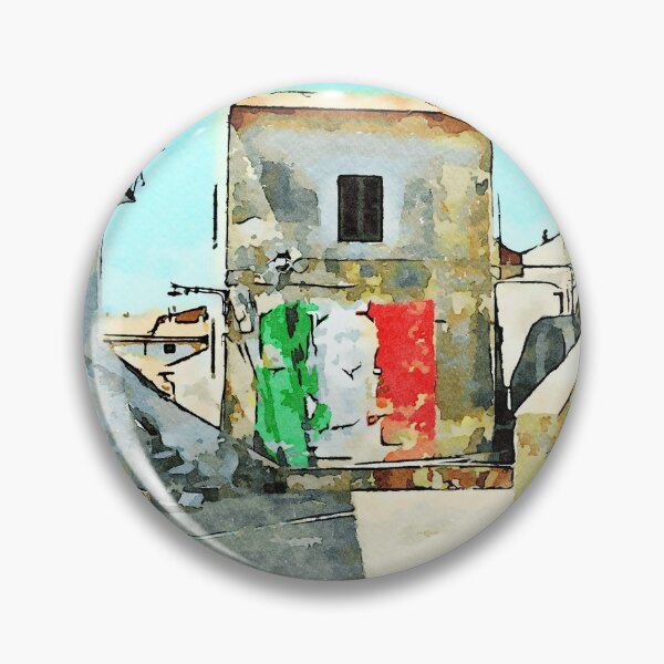 Item preview, Tortora glimpse with Italian flag painted on the wall of building  designed and sold by Giuseppe Cocco.