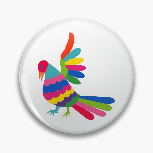 Item preview, otomi, mexican art, mexican craft, mexican folk, bird, colorful bird, otomi bird designed and sold by Terevela.