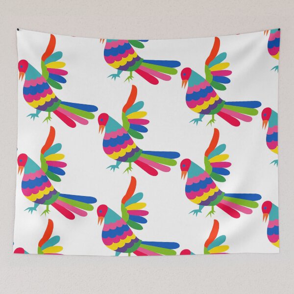 Item preview, otomi, mexican art, mexican craft, mexican folk, bird, colorful bird, otomi bird designed and sold by Terevela.