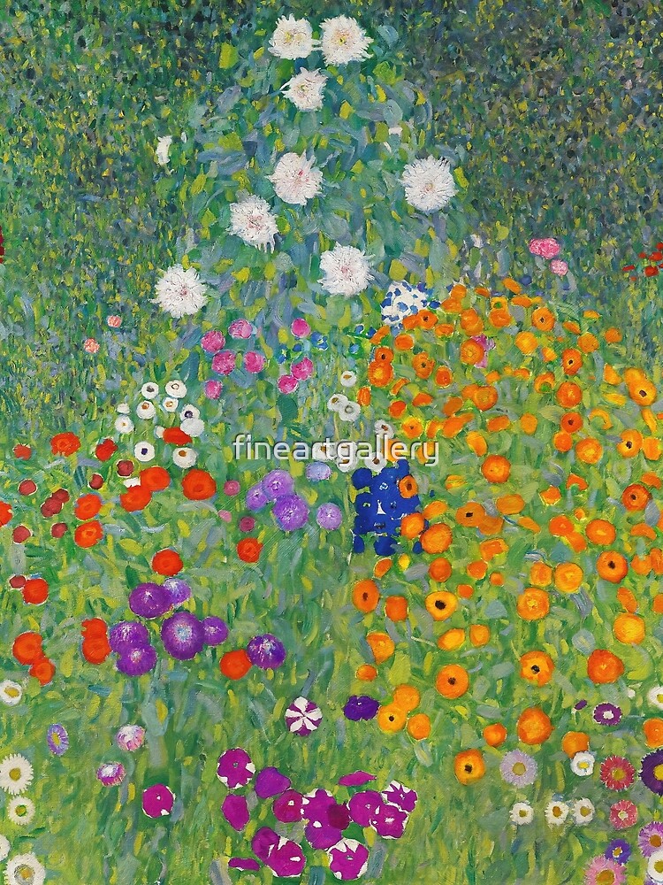 Gustav Klimt Flower Garden by fineartgallery