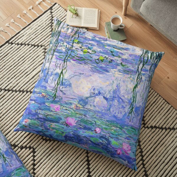 Claude Monet Water Lilies Floor Pillow