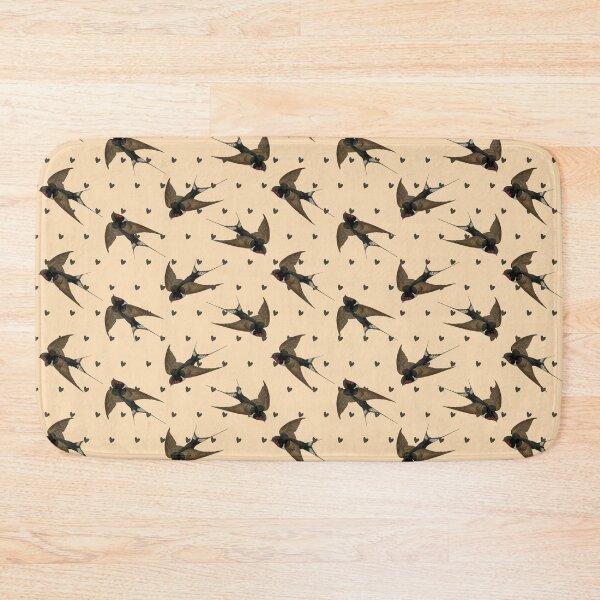 Item preview, Swallow Hearts Dots Vintage  designed and sold by retrobox.