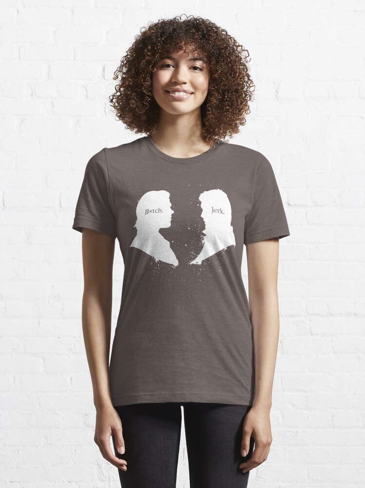 Alternate view of B*tch & Jerk (White) Essential T-Shirt
