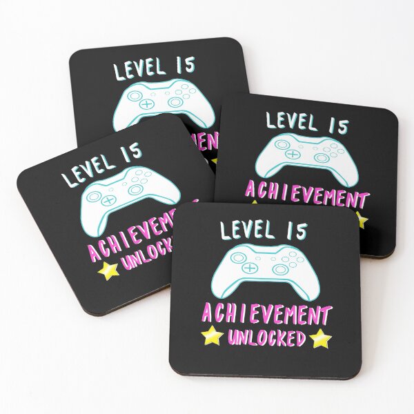 Item preview, Level 15 Birthday Achievement Unlocked Video Gamer designed and sold by NicholiCosplay.