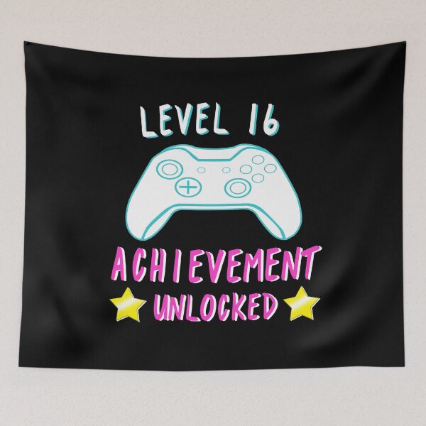 Item preview, Level 16 Birthday Achievement Unlocked Video Gamer designed and sold by NicholiCosplay.