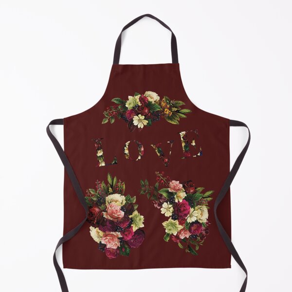Item preview, Moody romantic love floral typography deep red garnet designed and sold by ankka.