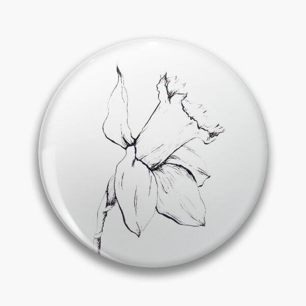 Item preview, Daffodil Ink Illustration designed and sold by sadiesavesit.