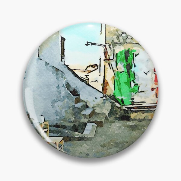 Item preview, Tortora glimpse with chair and building whit Italian flag painted on the wall designed and sold by Giuseppe Cocco.