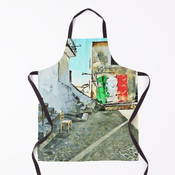 Item preview, Tortora glimpse with chair and building whit Italian flag painted on the wall designed and sold by Giuseppe Cocco.