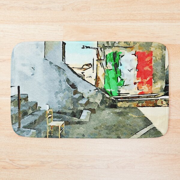 Item preview, Tortora glimpse with chair and building whit Italian flag painted on the wall designed and sold by Giuseppe Cocco.