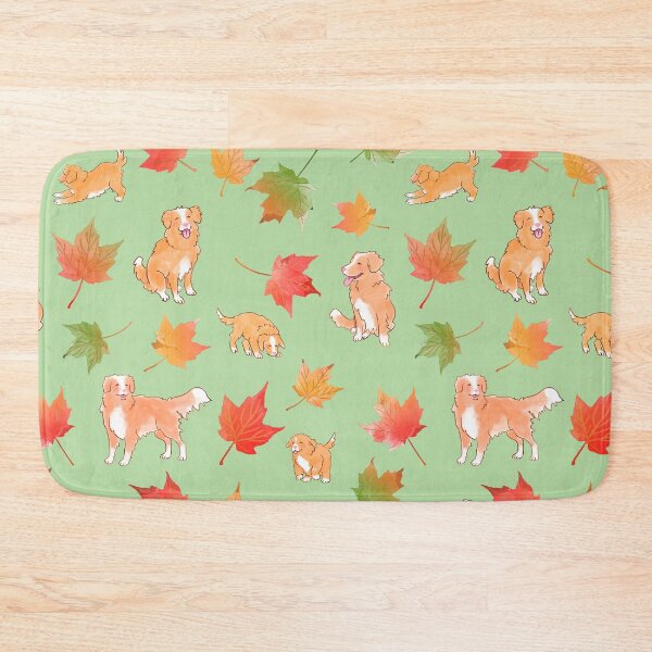 Item preview, Tollers and Maple Leaves - Moss designed and sold by BlossomCreative.