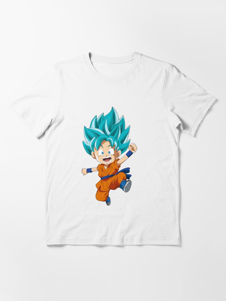 Dragon Ball Z Super Saiyan Mini Blue Goku T Shirt By Nawfelben Redbubble - goku training clothes dbz roblox